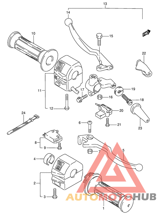 Рулевой переключатель