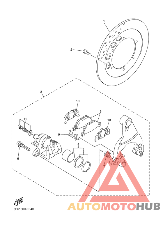 Задний суппорт