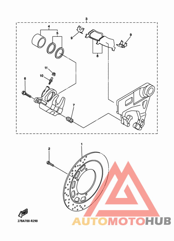 Задний суппорт