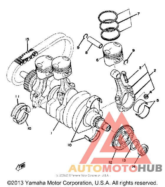 Crank-piston