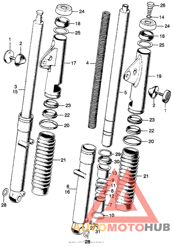 Cl175 front fork k4-k6