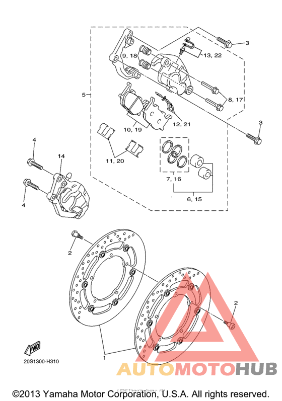 Передний суппорт