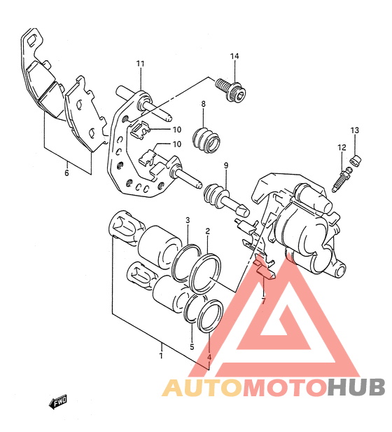 Передний суппорт