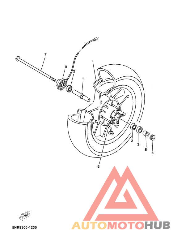 Переднее колесо