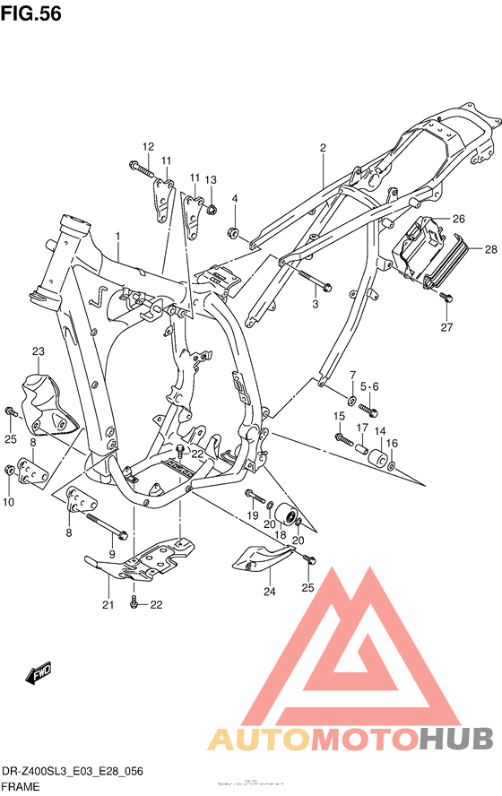 Frame (Dr-Z400Sl3 E28)