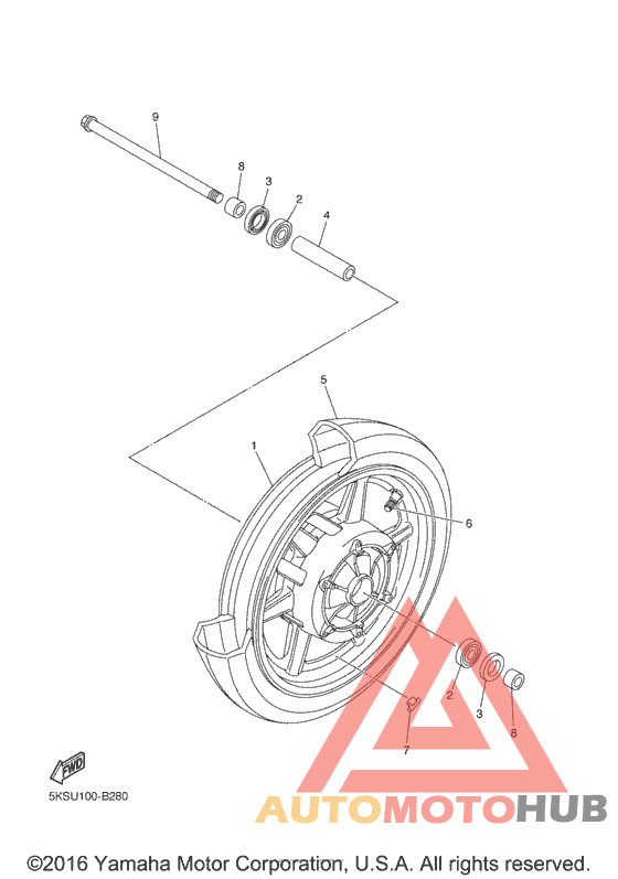 Переднее колесо