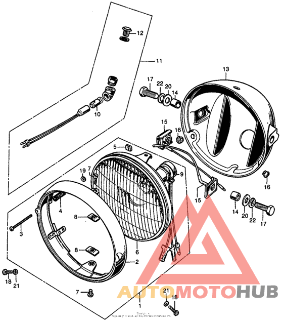 Headlight + headlight case