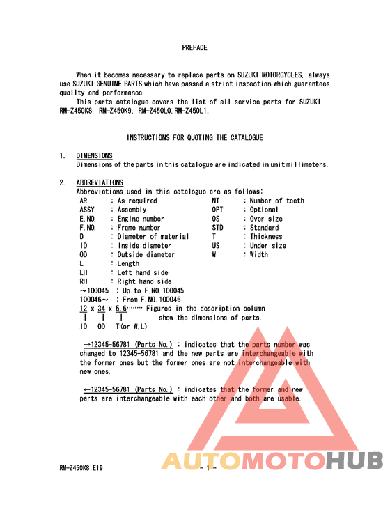 Catalog preface