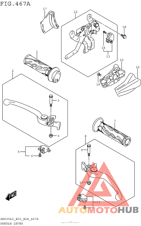 Handle Lever (An650L5 E03)