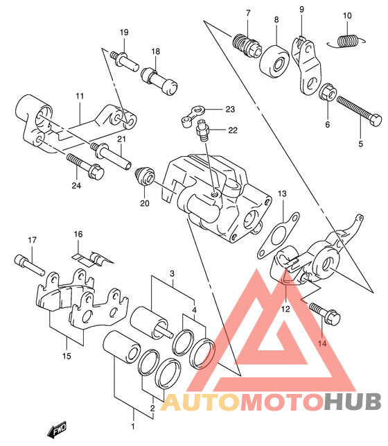 Задний суппорт