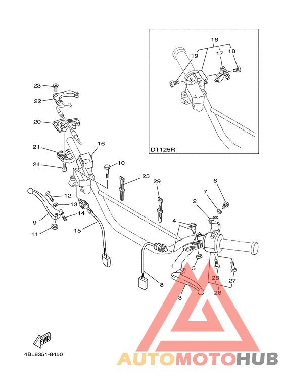 Handle switch. lever