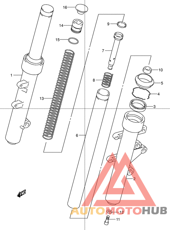 Демпфер передней вилки
