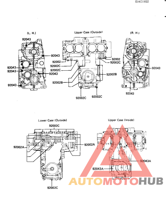 Crankcase bolt & stud pattern