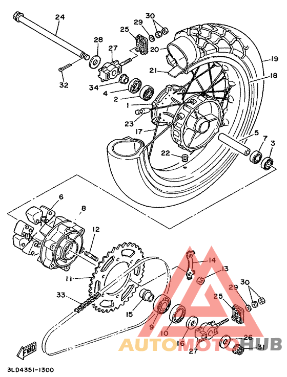 Переднее колесо