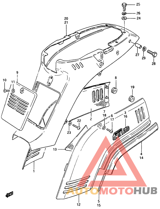 Обтекатель задний