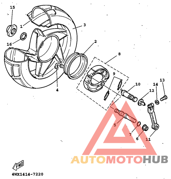 Переднее колесо