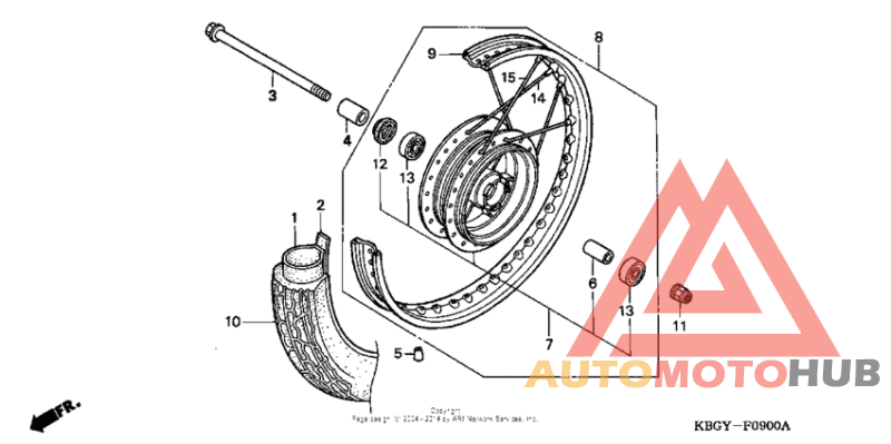 Переднее колесо