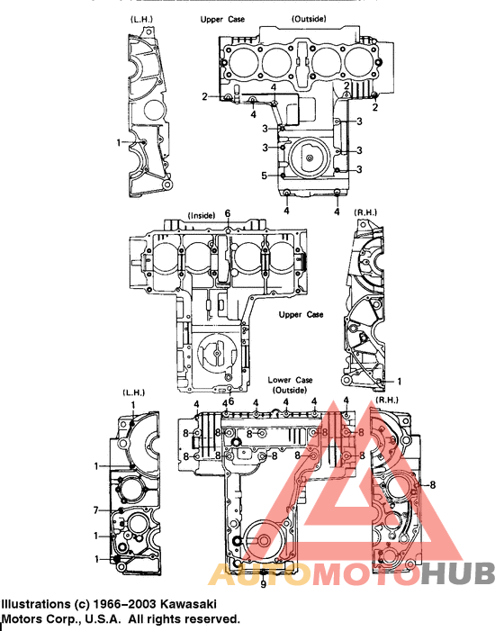 Crankcase bolt & stud pattern
