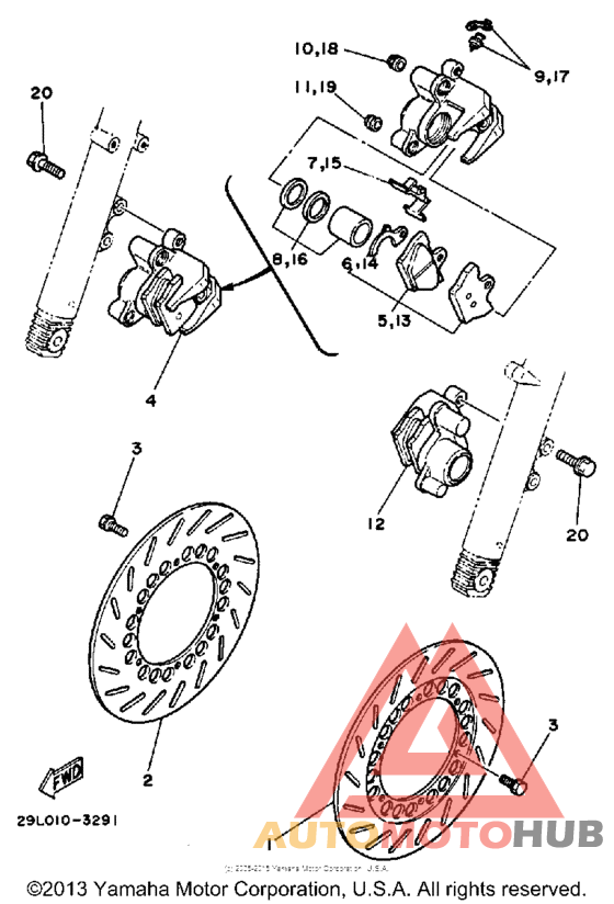 Front brake - caliper