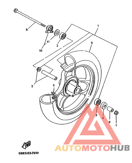 Переднее колесо