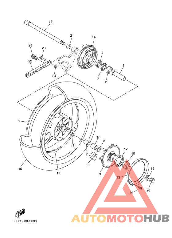 Переднее колесо