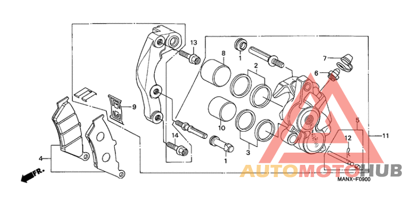 Передний суппорт