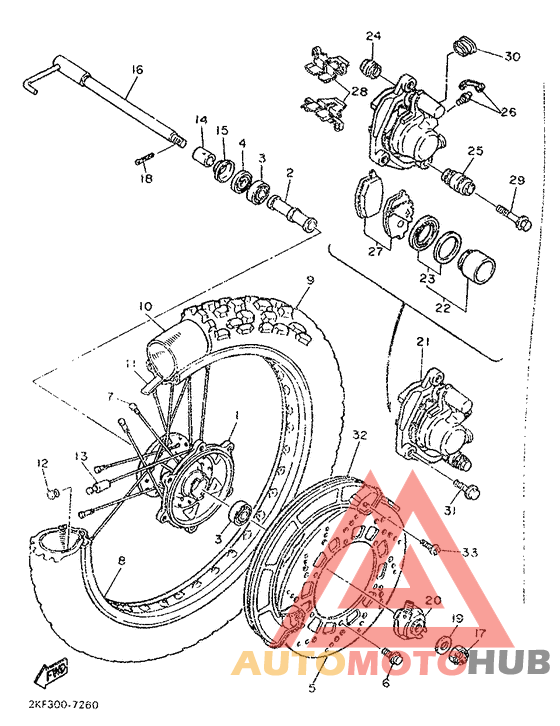 Переднее колесо