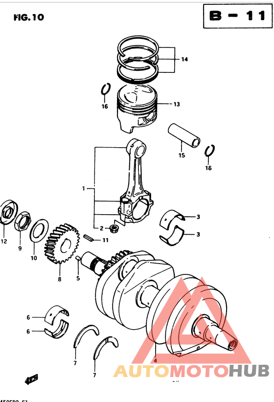 Вал коленчатый