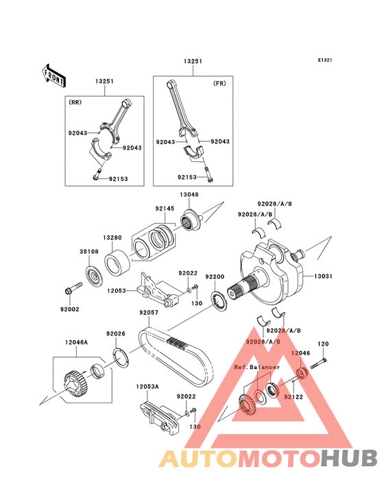 Вал коленчатый