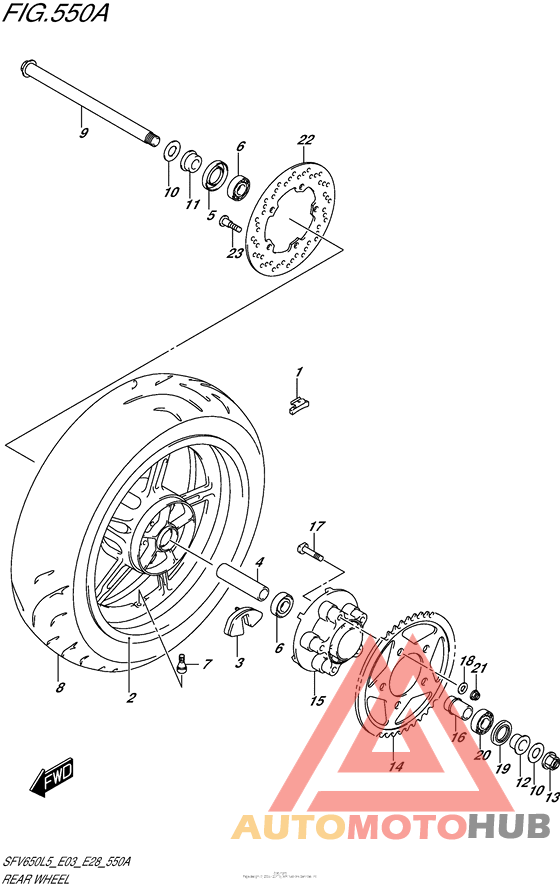Rear Wheel (Sfv650L5 E03)