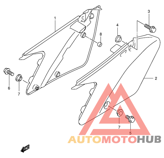 Обтекатель задний