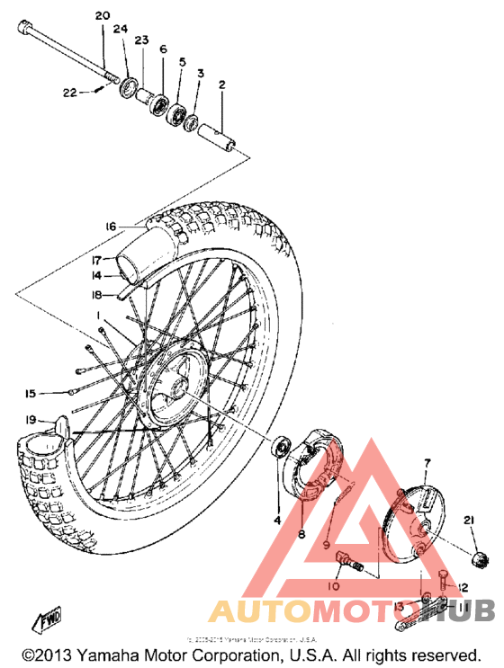 Переднее колесо