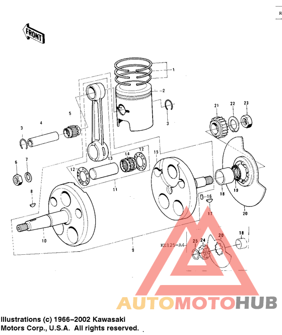 Crankshaft/piston/rotary valve