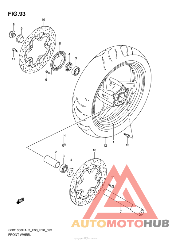Front Wheel (Gsx1300Ral3 E33)
