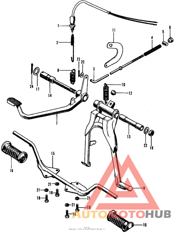 Main stand + step bar