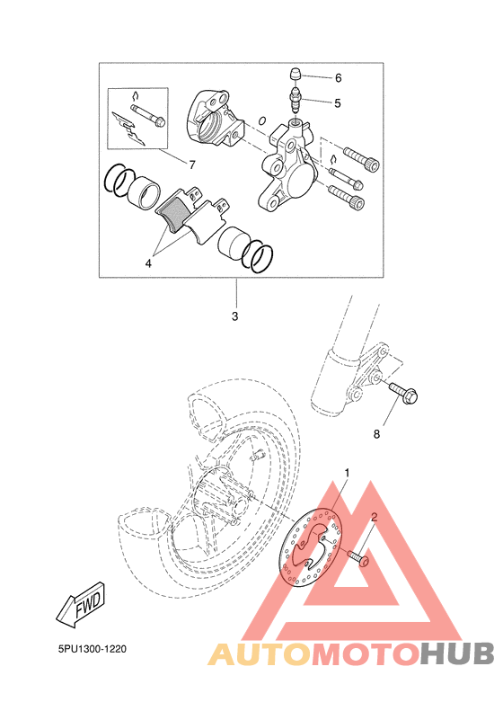 Передний суппорт