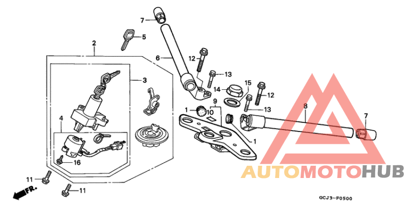 Handle pipe/top bridge