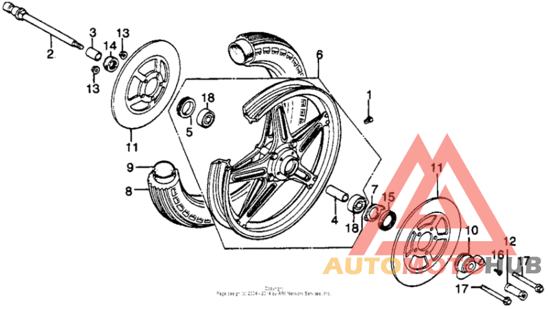 Переднее колесо