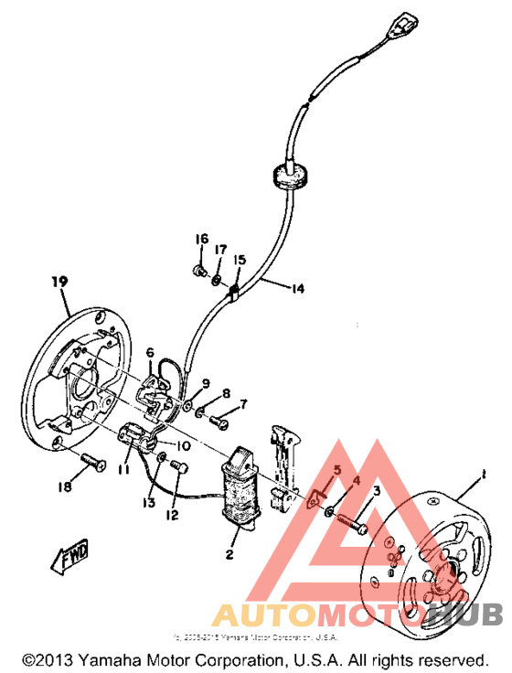Flywheel magneto gtmx - gtmxa