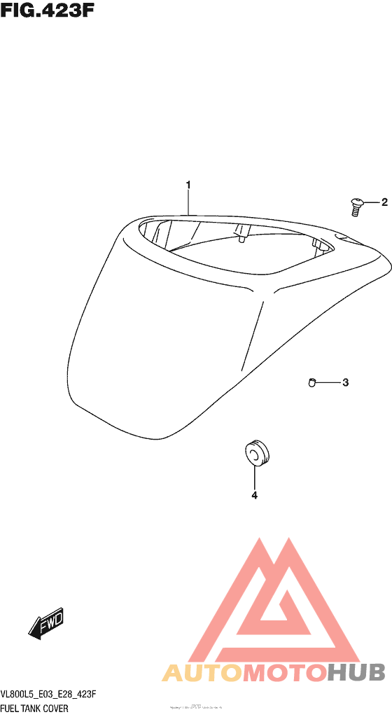 Fuel Tank Cover (Vl800Bl5 E28)