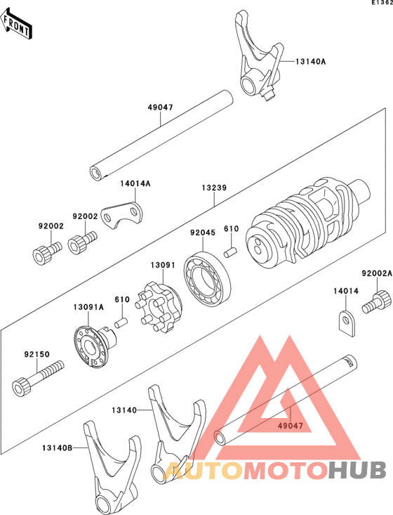 Change drum/shift fork
