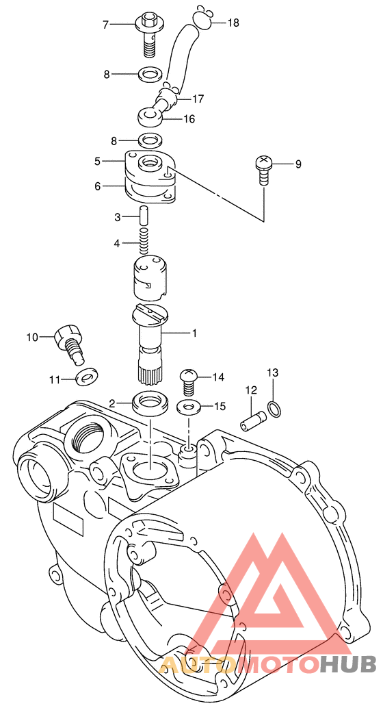 Clutch cover/oil pump