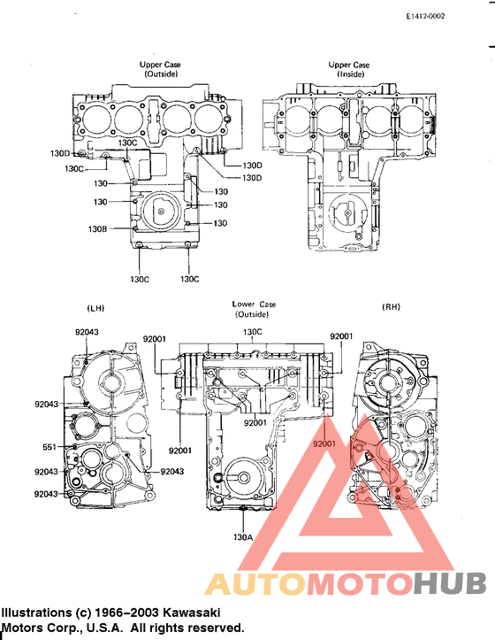Crankcase bolt & stud pattern