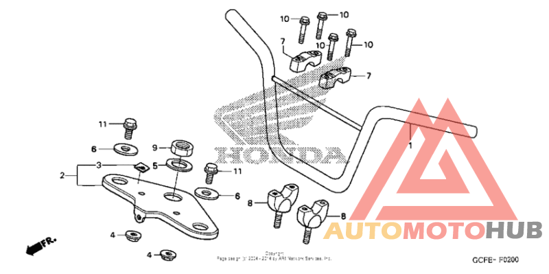 Handlebar + top bridge