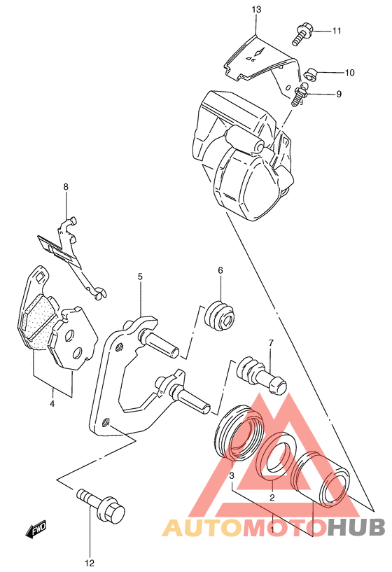 Передний суппорт тормозной