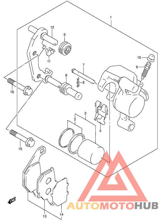 Передний суппорт