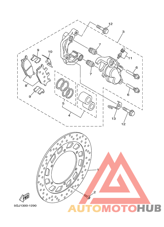 Передний суппорт