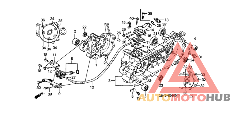 Crankcase/oil pump