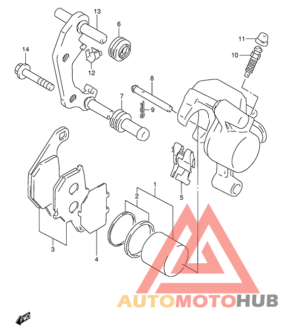 Передний суппорт