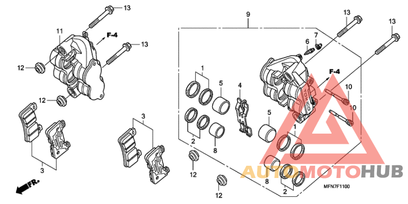 Передний суппорт